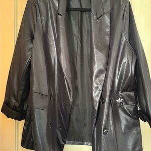 Rare Adidas Shiny Black Women's Blazer US8
